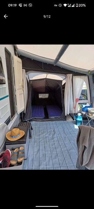 Надуваем анекс за форселт каравана Kampa Dometic Pro AIR