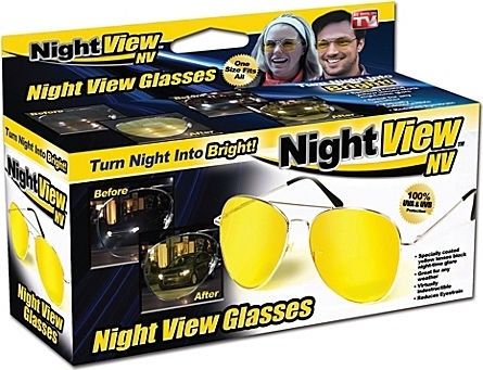 Ochelari Conducere Noapte „Night View” – Scapă de Orbirea Farurilor! (Nou, Sigilat)