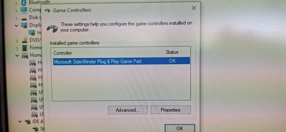 Gamepad retro Microsoft Sidewinder Plug and Play, conectare USB