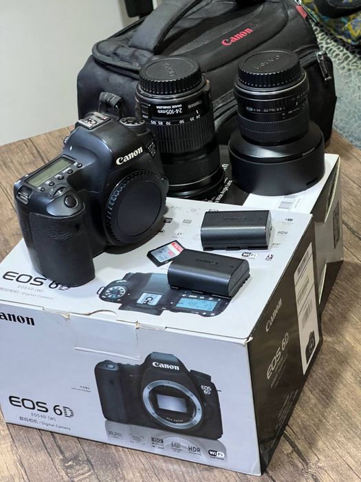 Canon 6 D 2x obyektiv sotiladi