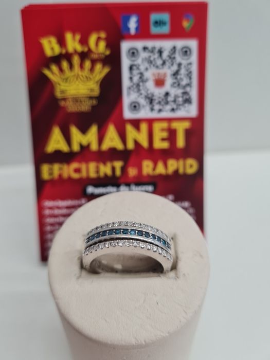 Inel din aur 18K cu diamante Amanet BKG