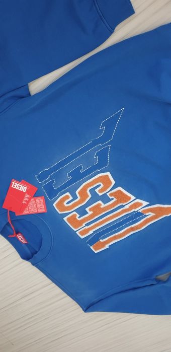 Diesel S - Boxt - N6 Loose Fit Cotton Mens Size XL НОВО! ОРИГИНАЛ! Мъжка Блуза Суичър!