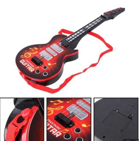 Детска електрическа РОК китара с мелодии и светлини