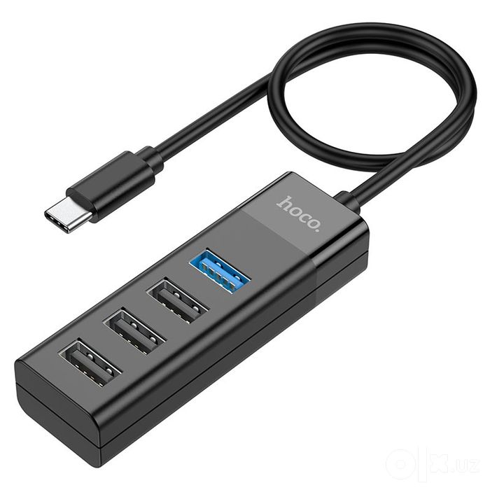 Type-C hab Hoco HB25  Type-C на USB3.0+USB2.0*3