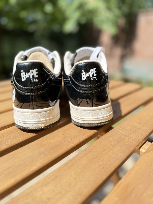 Sneakers BAPE STA nr. 40 (25 cm) alb/negru – stare impecabilă