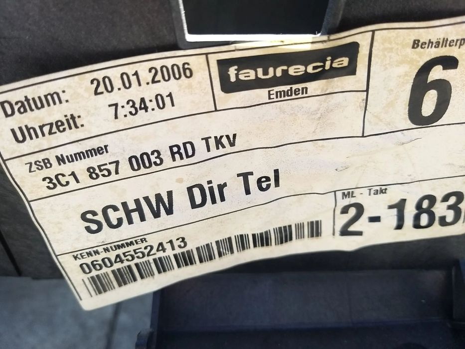 Kit plansa bord vw passat b6 3c 3c1857003rd 3c0909606j 3c0880201ah 3c0880204d 34032207b 34032206r