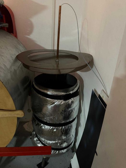 Vas/butoi inox cu manta dubla si incalzire la 220 V