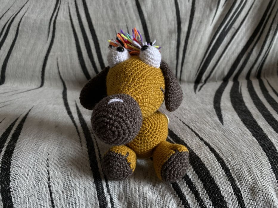 Собачки-гармошки, вязаные крючком!