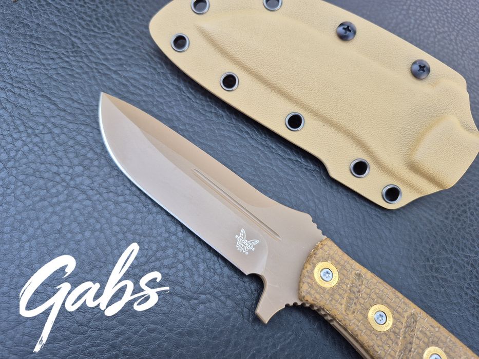 Нож Benchmade Fixed Adamas 375FE-1,Sibert  Design,CPM CruWear ,фултанг