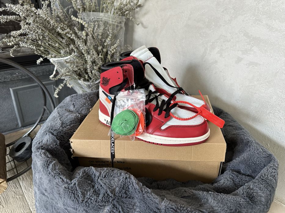 靴 Nike Air Jordan 1 Off-White Chicago Jordan 1 Retro High Off-White Chicago Men's - AA3834-101 - US