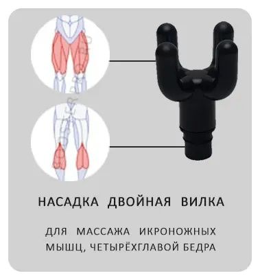 Универсальный массажёр для тела, 12 насадок