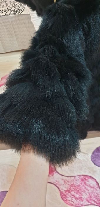 Шуба натуральная песец Италия