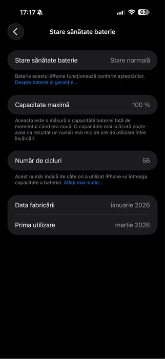 iPhone 17 Pro Max impecabil