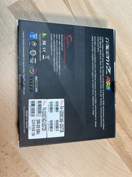 Kit Ram Memorii G.SKILL Trident Z RGB 32GB 3200MHz – 4x8GB DDR4