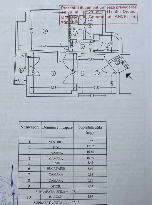 Proprietar, 2 camere în vilă interbelică · 60 mp · 2 balcoane · centrală proprie
