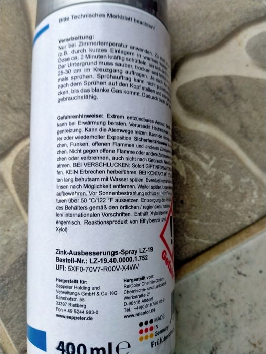 Спрей за поцинковане
