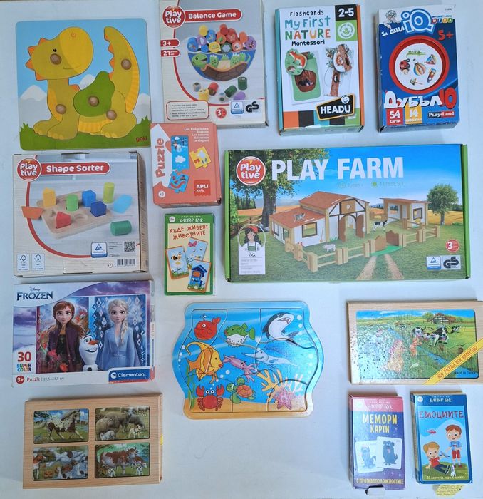 Различни пъзели и игри Playtive Клевър бук