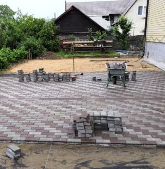 Укладка брусчатки