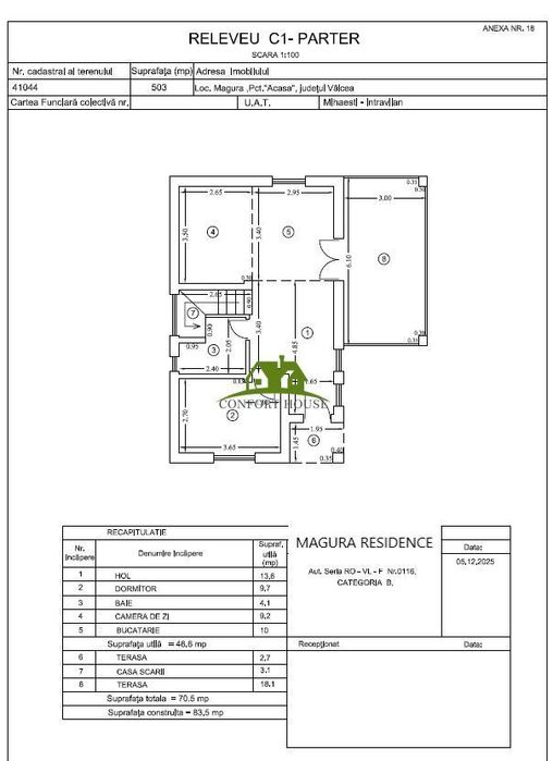 Casă individuală Noua 2026 P+E /Măgura Residence/ Mihăești – VL