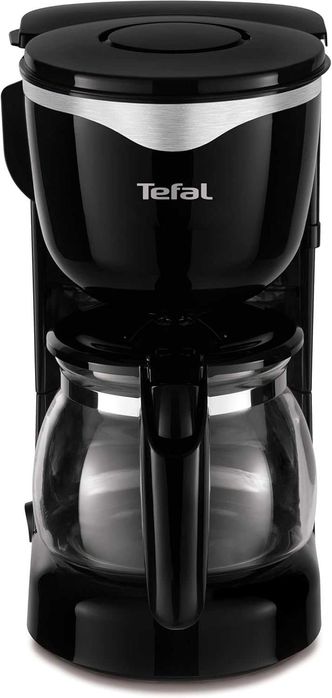 Tefal CM3408 Мини стъклена кафемашина 600 W 6 чаши Черна / Неръждаема стомана