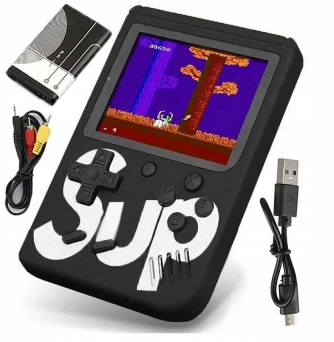 Consola portabila retro 400 jocuri integrat ecran LCD reincarcabil USB