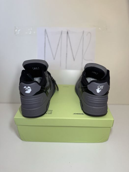 Adidasi Off-White Out Of Office Lace-Up Sneakers black and grey