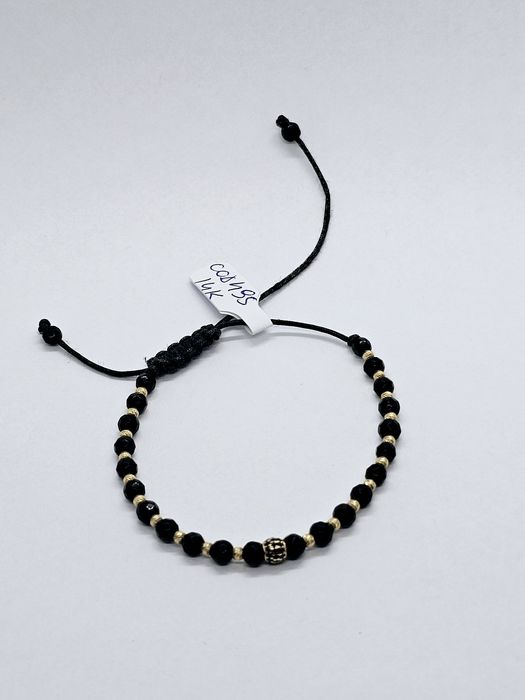 Vand bratara cu bile din aur 14 k cod 495