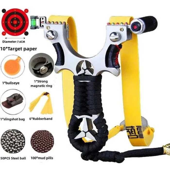 Комплект бойна прашка с лазерен мерник BANGSHE KP-B5