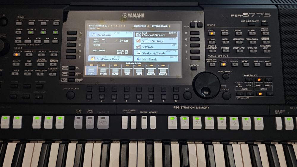 Yamaha PSR-S775 Clapa. Orga.Pian