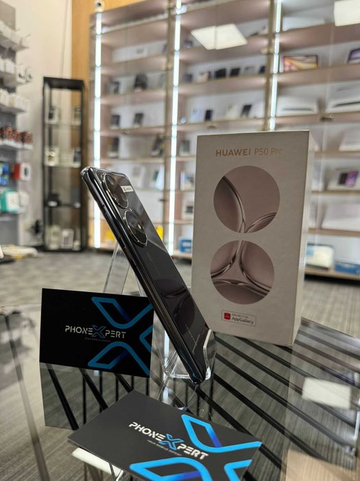PhoneXpert SH - Huawei P50 Pro 256GB Golden Black Desigilat La Cutie