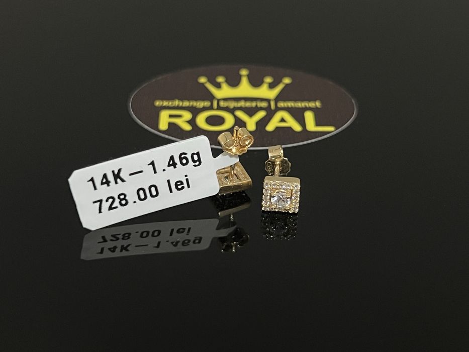 Bijuteria Royal CB : Cercei dama aur 14k 1,46 grame