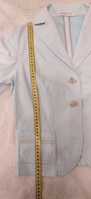 Sacou femei, mărimea 40, culoare albastru deschis