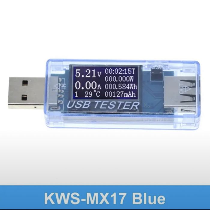KWS-MX17 8 IN 1 4-30V Voltmeter Ammeter Electrical Energy USB Tester