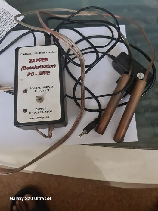 Zapper PC-RIFE (FREX 16) / Детоксикатор – комплект с медни електроди и инструкция