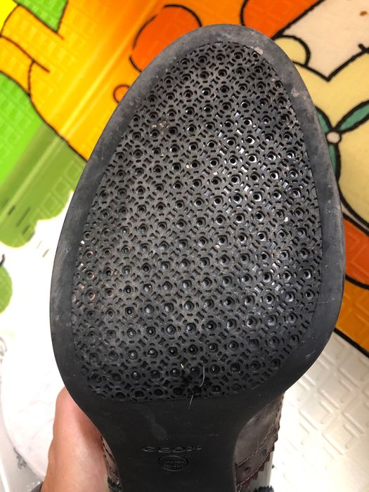 Geox оксфордки дамски обувки естествена кожа дебел ток 41