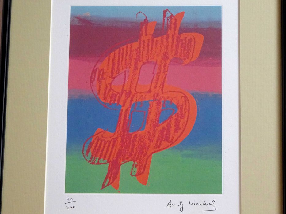 Cromolitografie Andy Warhol, ‘Dollar Sign’ | Piesa Foarte RARA