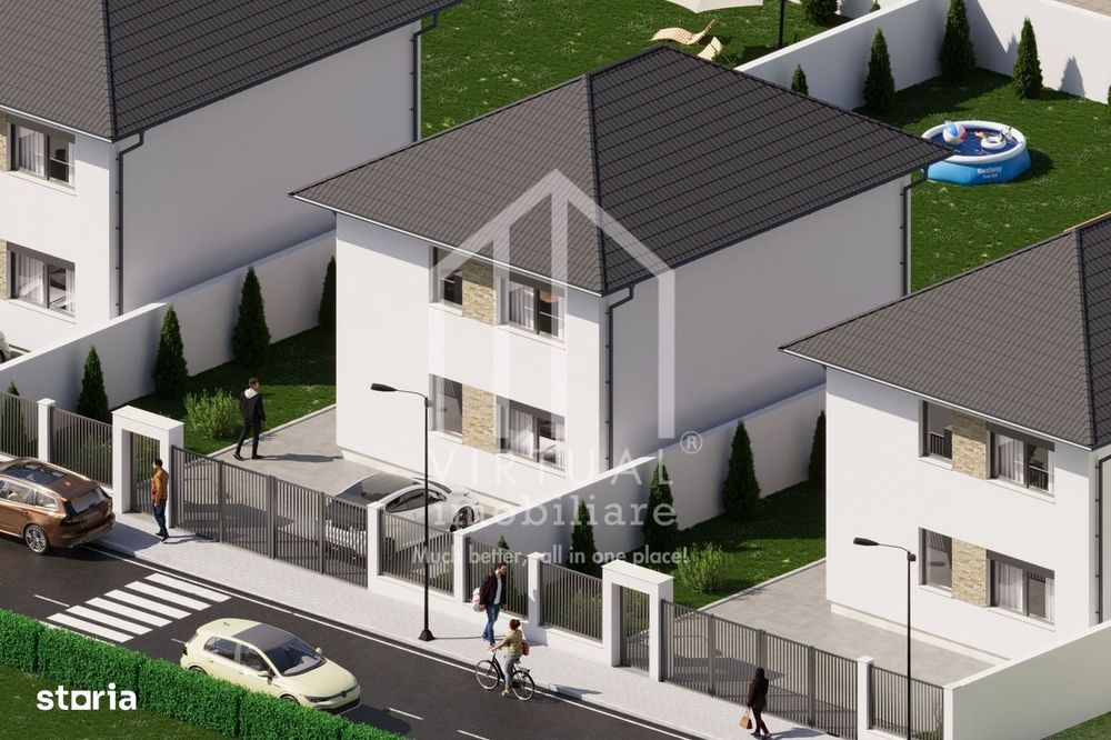 Casa individuala - 120 mp utili, curte libera 280 mp - Sura Mica