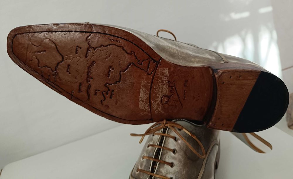 Panfofi de lux 40.5 41 41.5 oxford cap toe GREVE NOI lucrati manual
