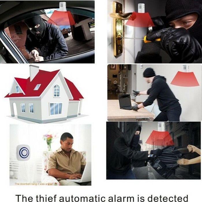 Alarama cu senzor de mișcare pentru uși. Nou ambalat!