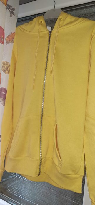 Hanorac dama cu gluga, galben pui