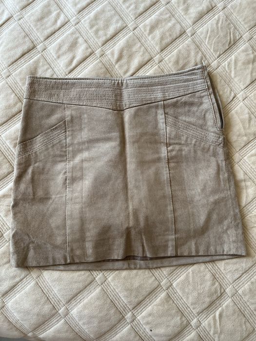 Замшевая юбка Mango