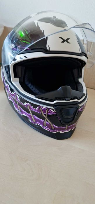 Casca moto Nexx Y.100R Night Rider White