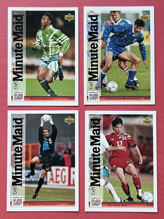 Upper Deck World Cup Usa 1994 Set Complet 25 Carduri Noi Minute Maid