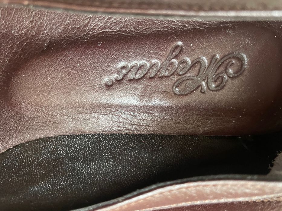 Нови сини и кафяви елегантни обувки 38