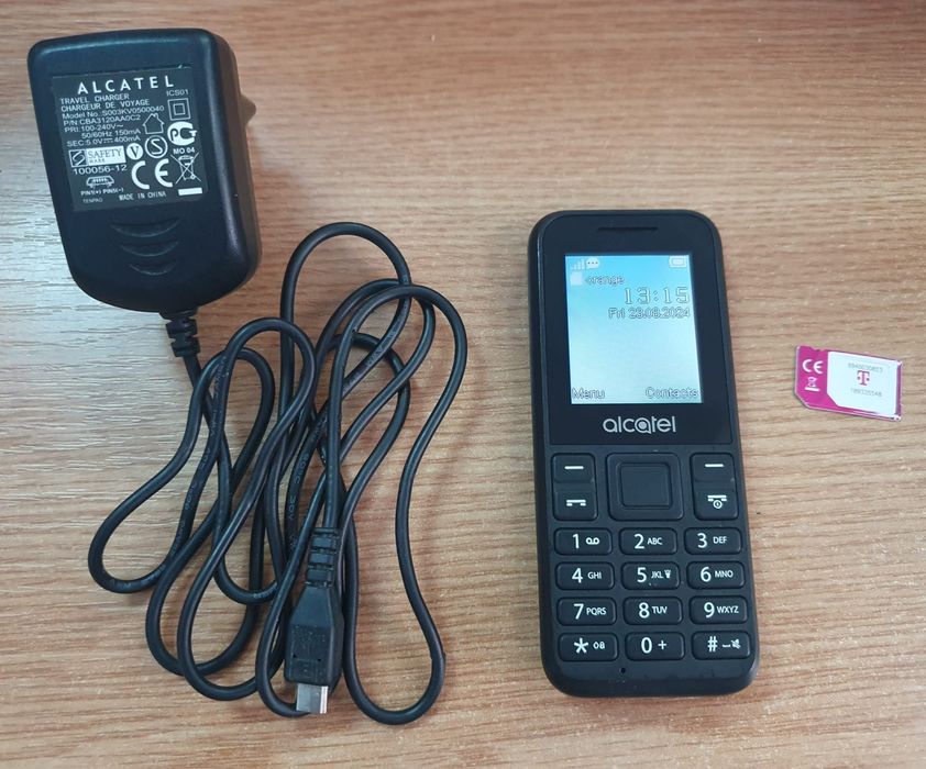 Telefon Alcatel 1066 butoane seniori lanterna radio FM necodat
