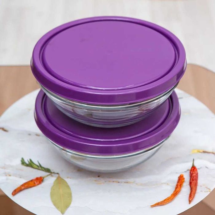 Набор салатников с крышкой