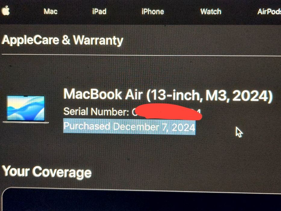 MacBook M3, 2024