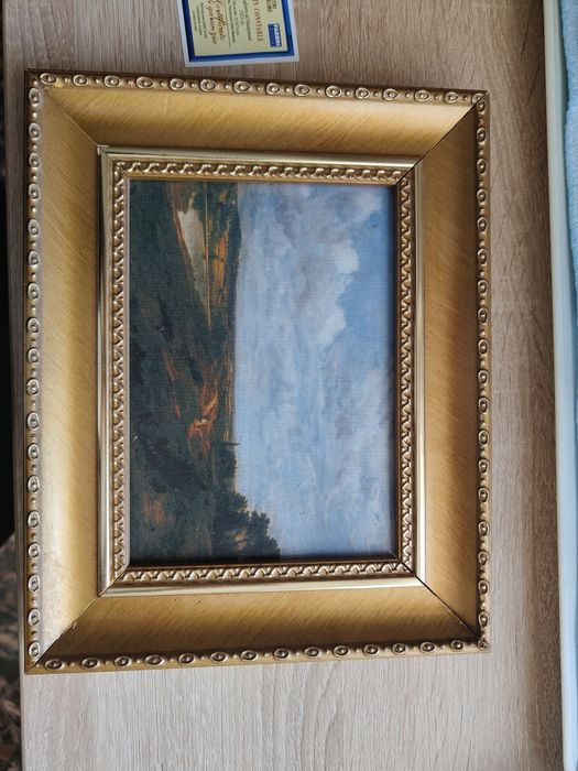 Tablou "Hampstead Heath" după John Constable – Peisaj clasic ramă aur