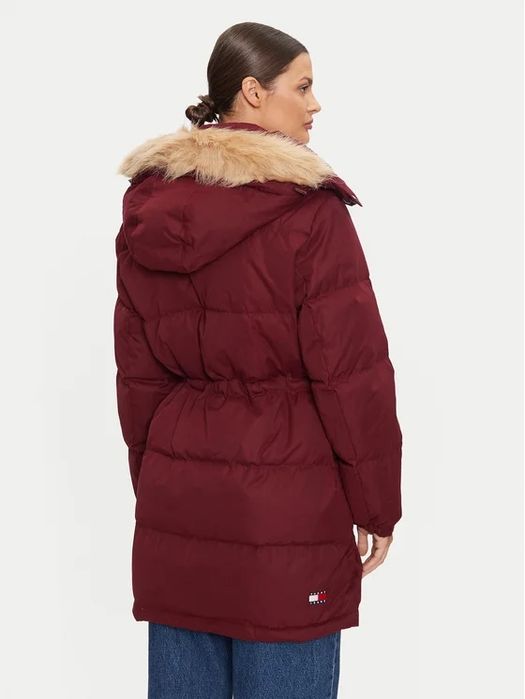 Tommy Hilfiger Jeans geaca puf natural midi M L