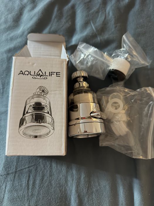 Extensia de robinet Aqualife, Eco Spray, Inox, Argintiu